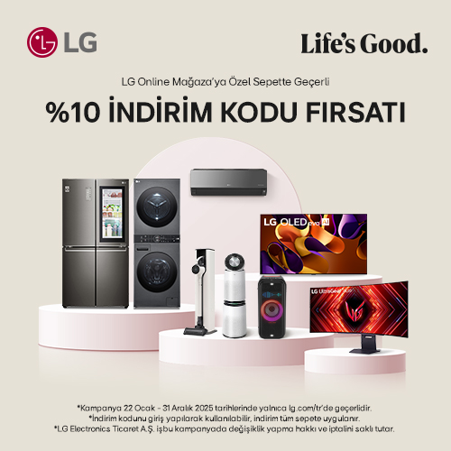 LG Elektronik Ürünlerinde Özel İndirimler – 10% Sepette